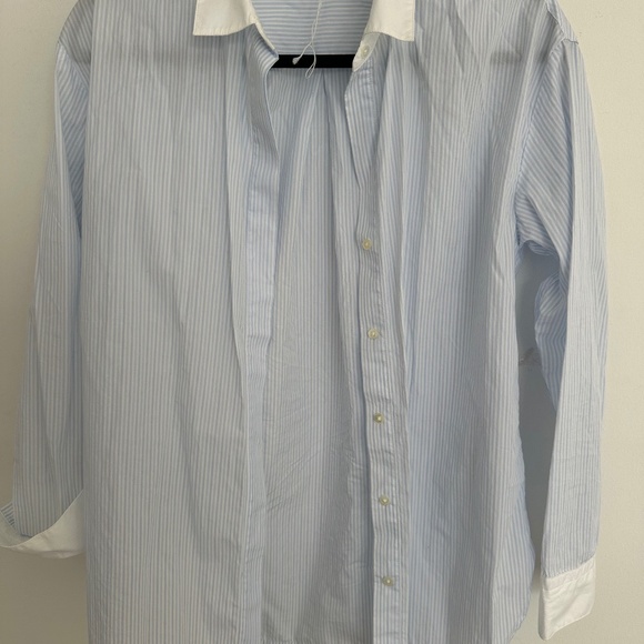 JAMES PERSE OVERSIZED  STRIPE SHIRT LIGHTWEIGHT - Picture 3 of 4